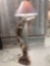 Driftwood or juniper wood floor lamp