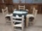 Beautiful log furniture table and chair set