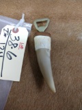 Hippo Ivory and Horn bottle opener