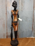 African hand carved statue