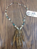 Native American Reservation Made Black Bear Paw Necklace