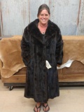 Top quality women's full-length mink coat