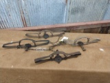 Vintage double long spring leg hold trap package