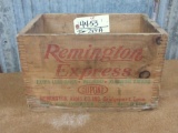 Remington Express wooden ammo crate