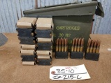 136 rounds of military 30 - 06 ammo