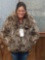 Nice Waist Length Raccoon Fur Coat With Hood