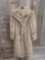 Faux Fur Mink Full Length Coat