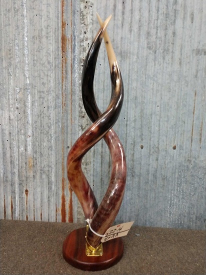African Kudu Horn Sculpture