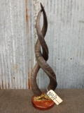 African Kudu Horn Sculpture