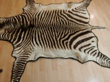 Big Zebra Rug Felt Backing