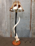 African Gemsbok & Kudu Horn Lamp