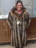 Full Length Raccoon Fur Coat