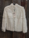 Waist Length Rabbit Fur Coat