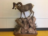 Impressive Full Body Taxidermy Mount Desert Bighorn Sheep