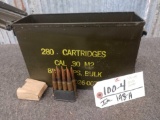 136 Rounds Of Military 30-06 Ammo