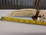 Carved Warthog Tusk Double Sided