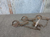 3 Vintage Triumph Triple Clutch Traps