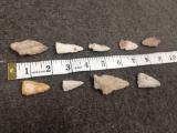 Group Of 9 Arrow Heads