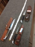 3 Vintage Fixed Blade Knives