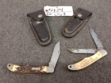 2 Vintage Schrade Folding Knives