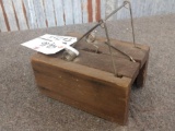 Antique Wooden Gopher Trap