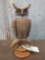 Vintage Paper Mache Soules & Swisher Owl Decoy