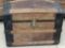 Antique Fancy Camelback Trunk