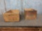 2 Vintage Wooden Ammo Shipping Boxes