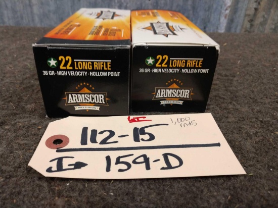 1000 Rounds Of .22 Ammo