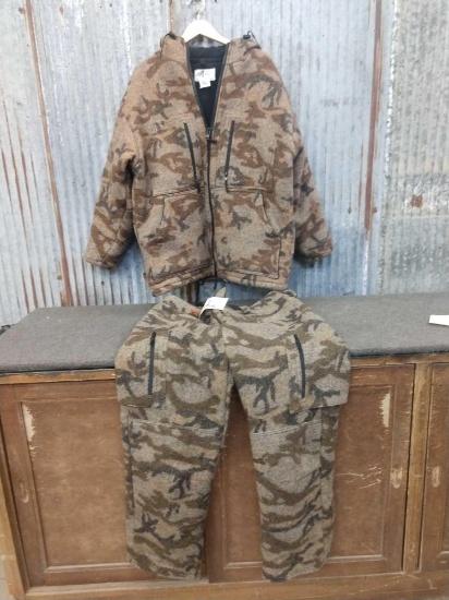 Sleeping Indian Designs Wool Hunting Jacket & Pants