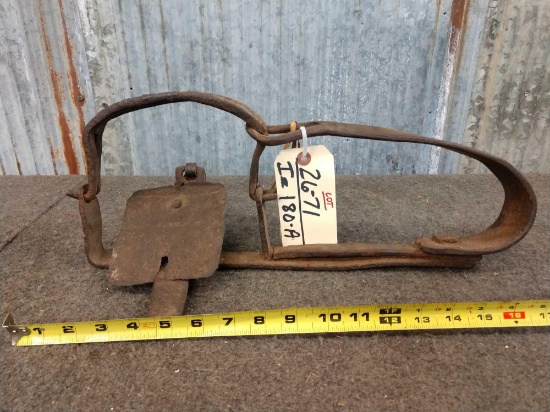 Early 1800s Hand Forged Bear Trap
