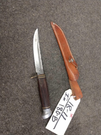 Vintage Olsen Knife Company 5" Fixed Blade Knife