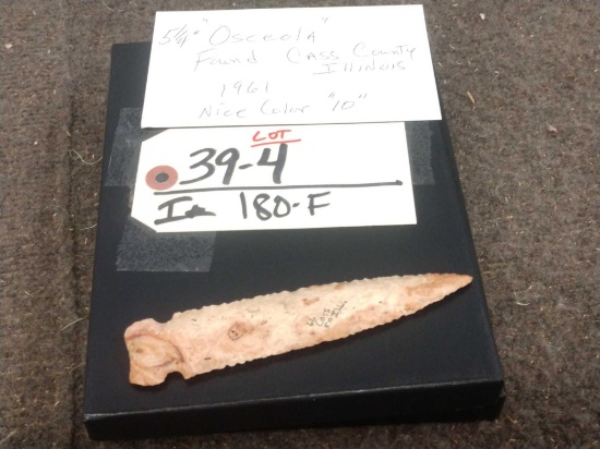 5 1/4" Osceola Point Native American Artifact