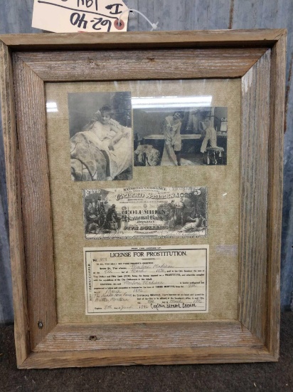 1896 Prostitution License Butte Montana