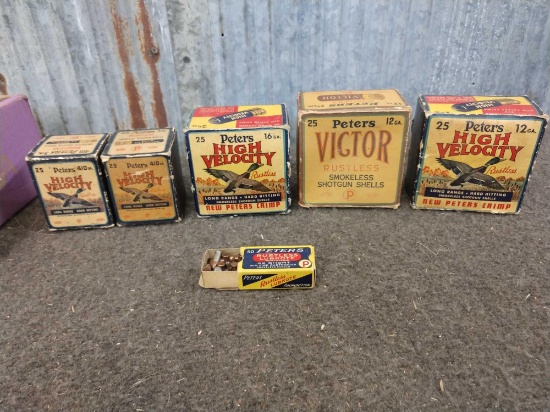Vintage Peters Shotgun Shell Boxes