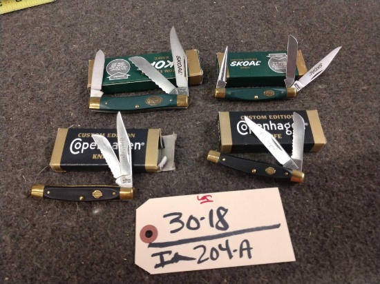 4 Schrade Folding Knives