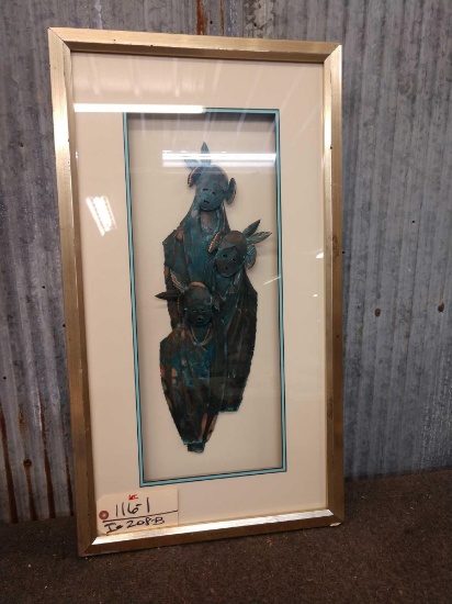 Copper Sculpture "Chanting" By Artist Bob Cooper