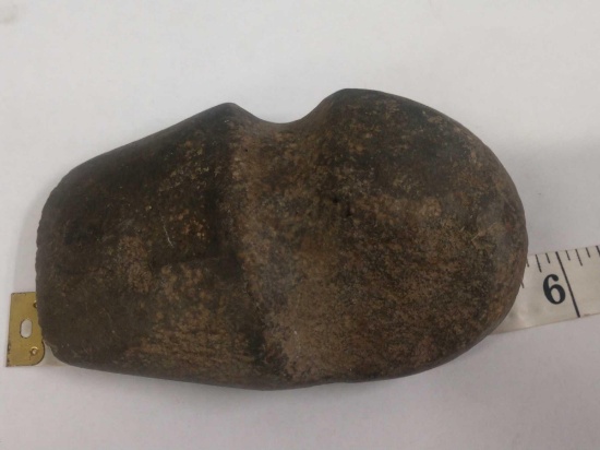 3/4 Groove Axe Head Native American Artifact