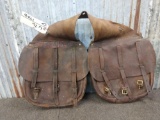 Pair Of Vintage leather Saddlebags