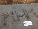 3 US Calvary Bridle Horse Bits