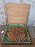 Antique Wooden Gambling Wheel