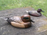 2 Hand Carved Duck Decoys Signed By Artists