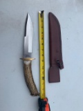 Antler Handled Bowie Knife