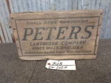 Vintage Peters Wood Ammunition Box