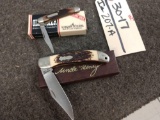 2 Vintage Schrade Folding Knives