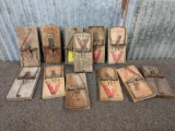 12 Vintage Rat Traps