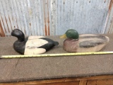 Vintage Mason Style & Herters Wooden Duck Decoys