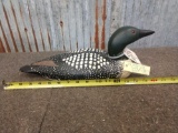 Loon Wooden Duck Decoy