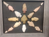 15 Arrowheads Native American Artifact