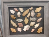 24 Arrowheads Native American Artifact